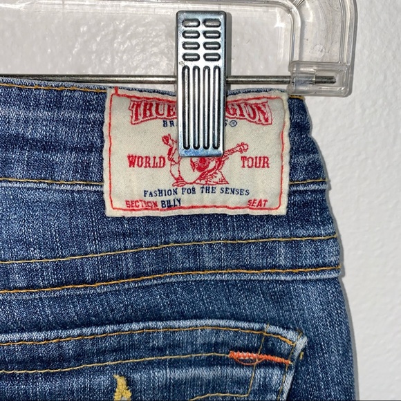 Vintage y2K True Religion Billy Straight Jeans Medium Wash 26 - Picture 5 of 7